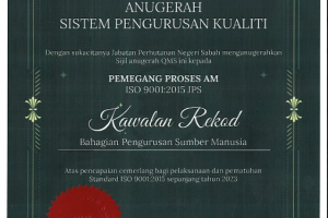 Sistem Pengurusan Kualiti 2022